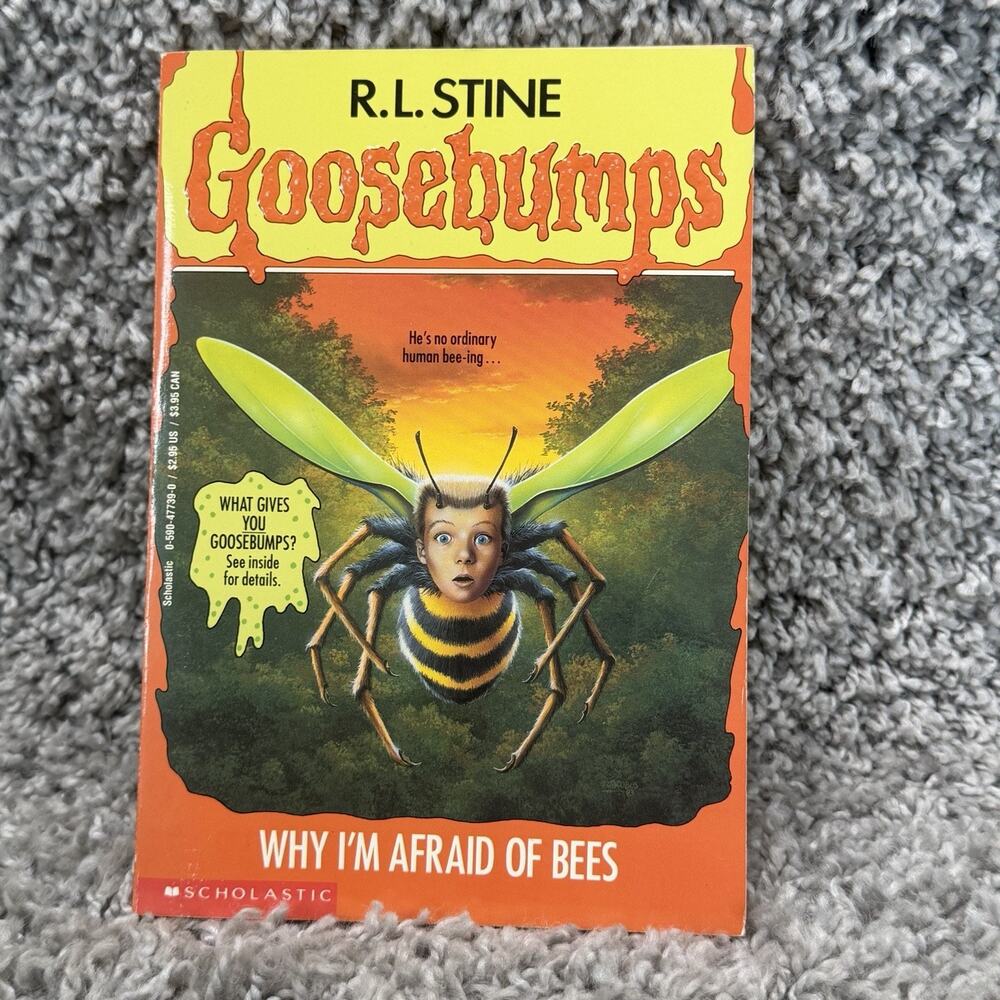 Goosebumps #17 Why I’m Afraid of Bees R.L. Stine 1994 1st Printing Vintage
